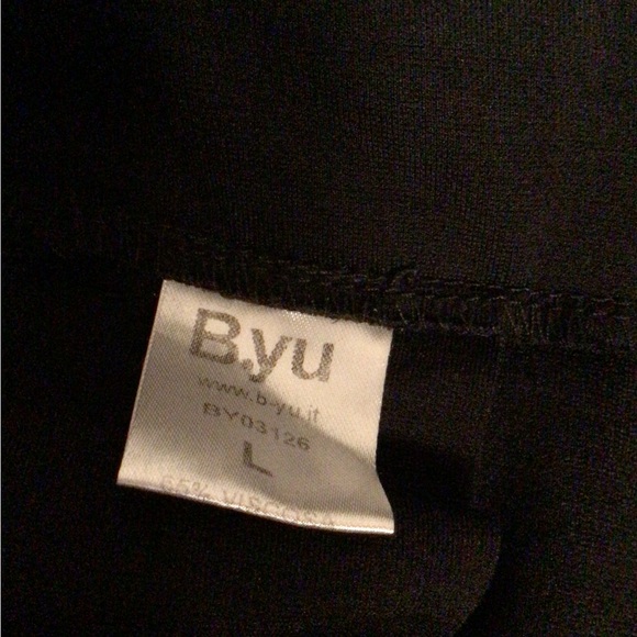 B.YU  TAPERED LEG PANTS SZ L MADE IN ITALY - Picture 6 of 8